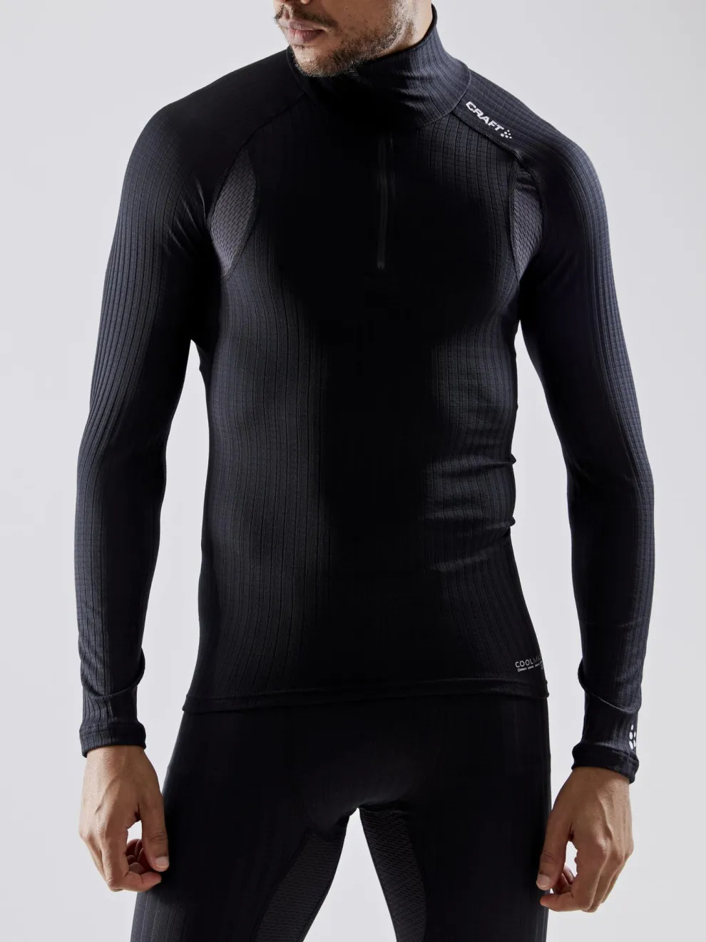 MEN'S ACTIVE EXTREME X 1/4 ZIP BASELAYER - Black