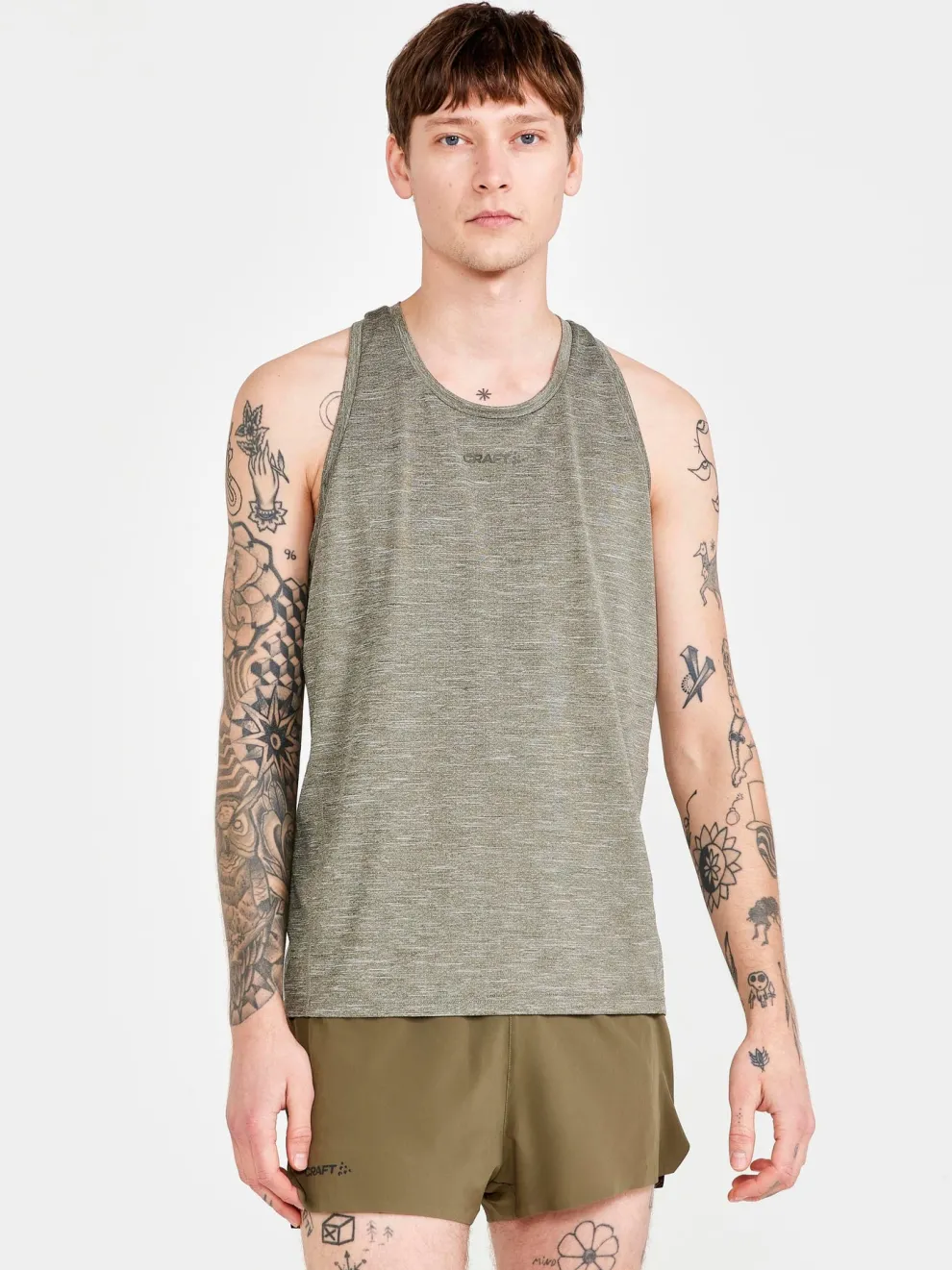 MEN'S ADV CHARGE MELANGE TRAINING SINGLET