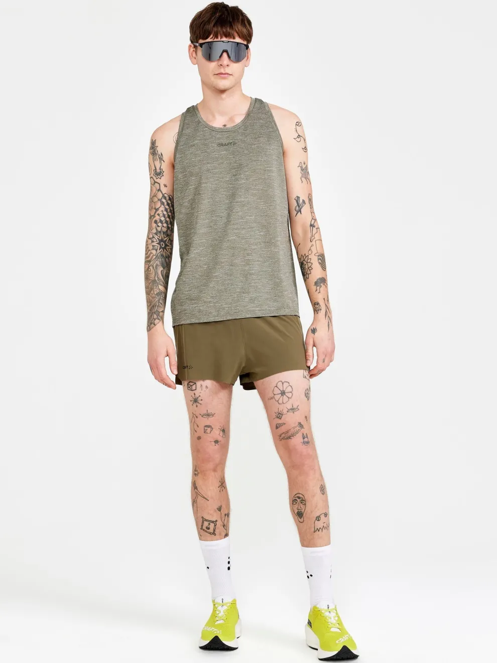 MEN'S ADV CHARGE MELANGE TRAINING SINGLET