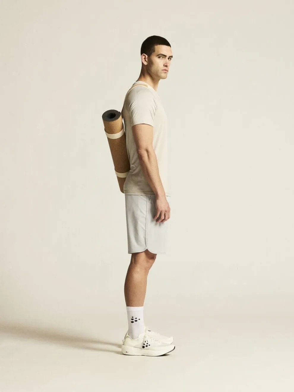 Men's Collective Bi-Blend SS Tee - Plaster