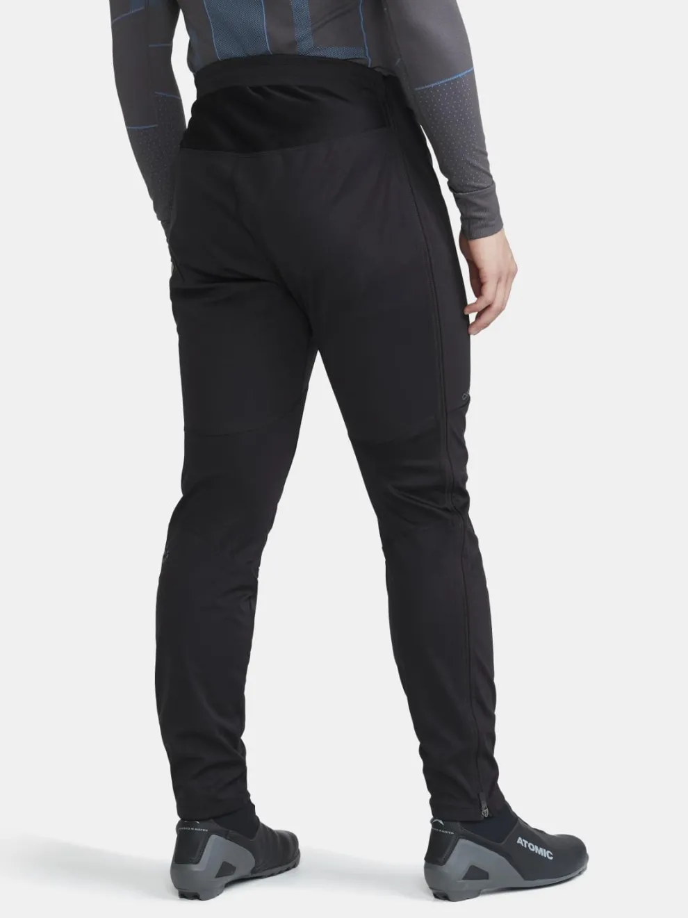 MENS CORE XC SKI TRAINING FZ PANTS - Black