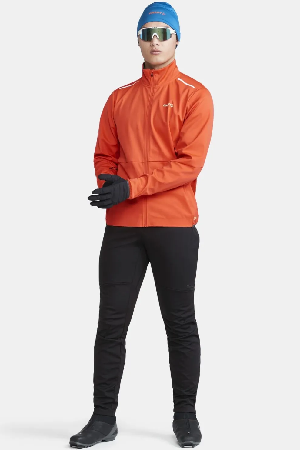 MENS CORE XC SKI TRAINING FZ PANTS - Black