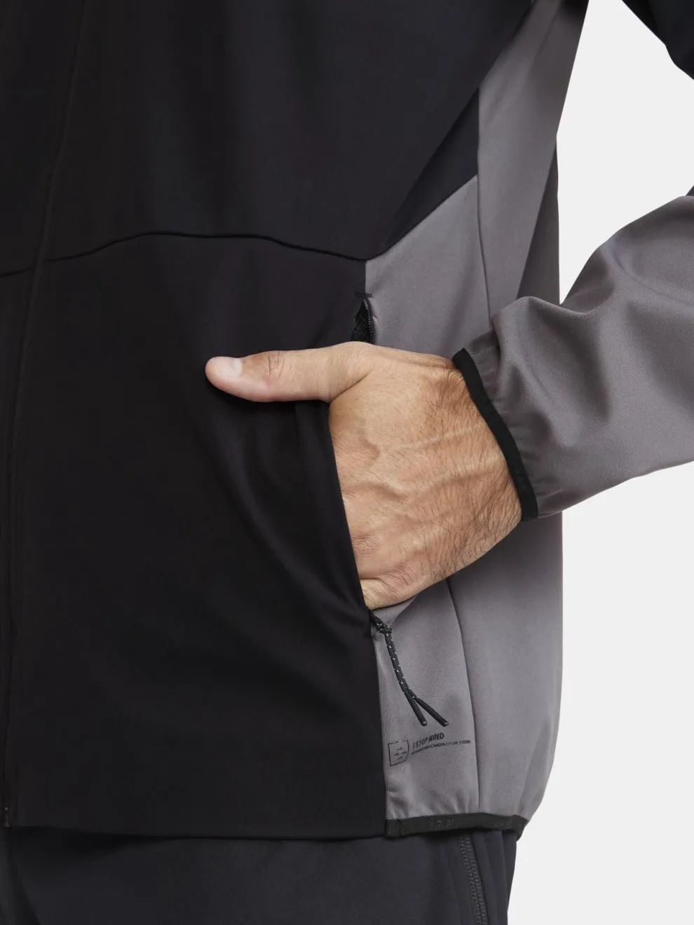 MENS CORE XC SKI TRAINING JACKET - Black/Granite