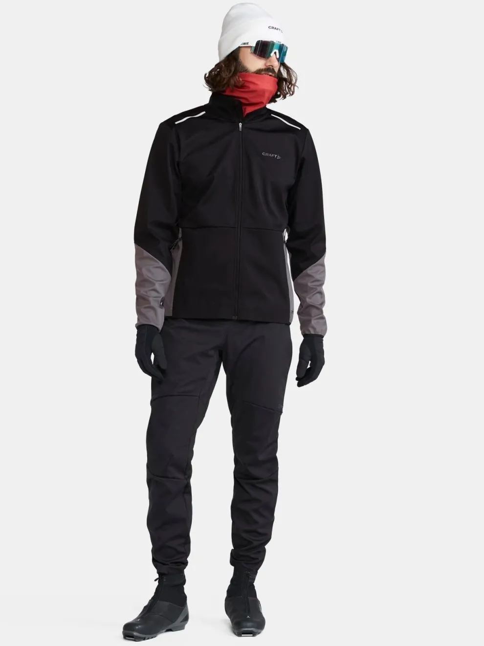 MENS CORE XC SKI TRAINING JACKET - Black/Granite