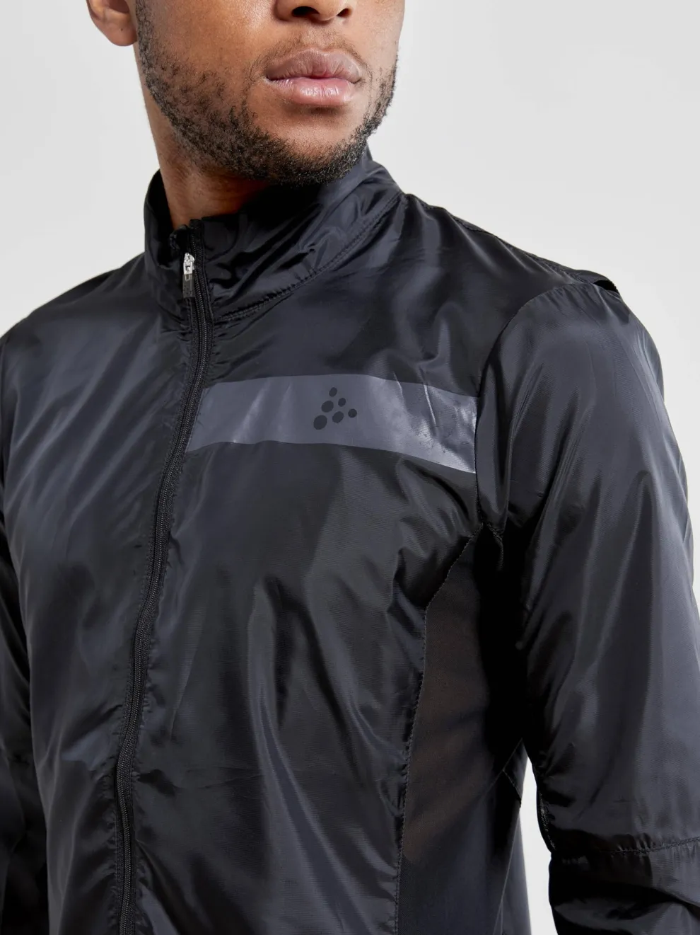 Men's Essence Light Wind Cycling Jacket - Black
