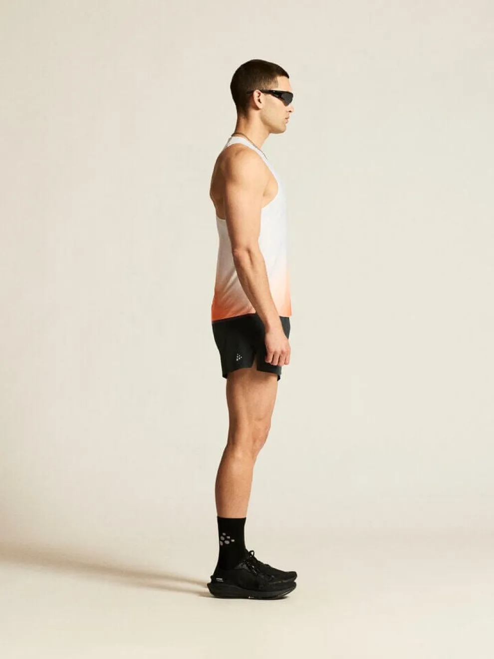 Men's Race Day Singlet - WHITE/MULTI