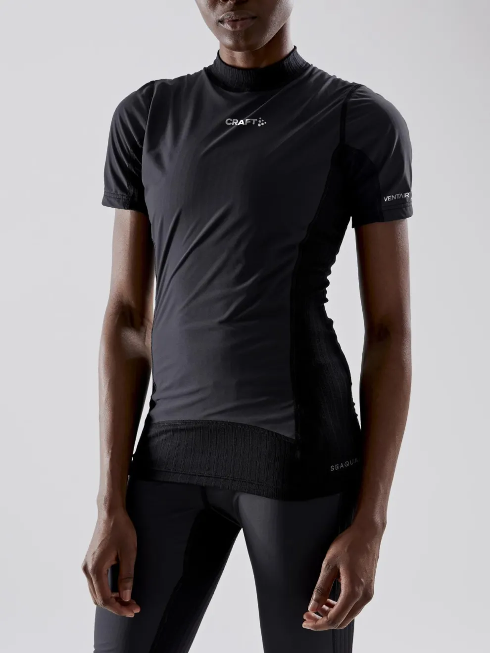 WOMEN'S ACTIVE EXTREME X WIND SHORT SLEEVE - Black/Granite