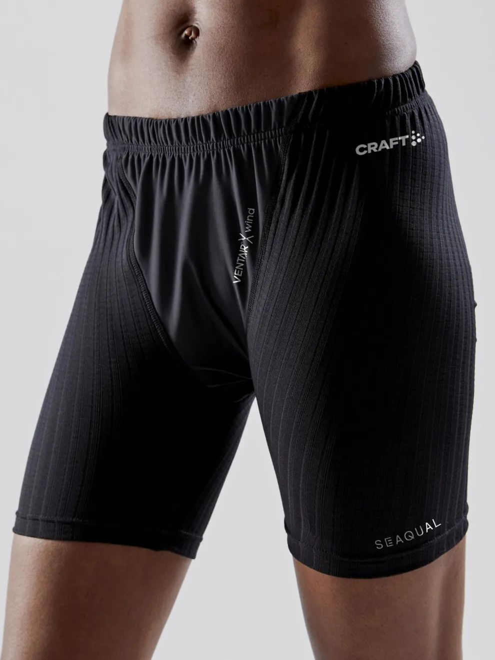 WOMEN'S ACTIVE EXTREME X WIND BOXER BASELAYER - Black/Granite