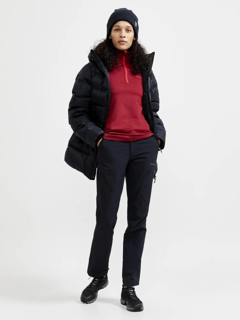 WOMEN'S CORE GAIN MIDLAYER - RHUBARB