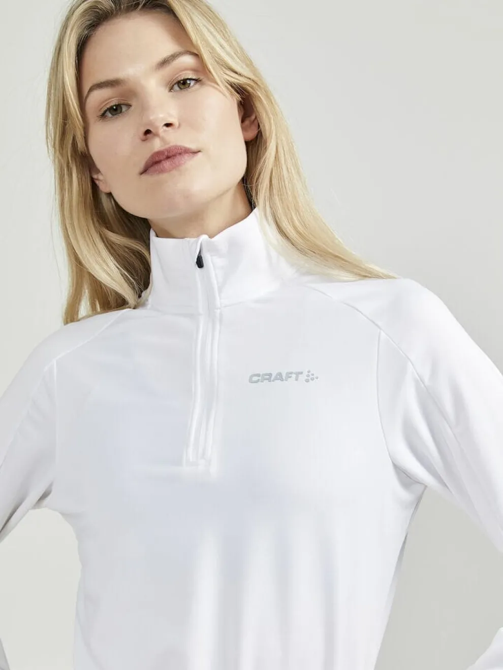 WOMEN'S CORE GAIN MIDLAYER - WHITE