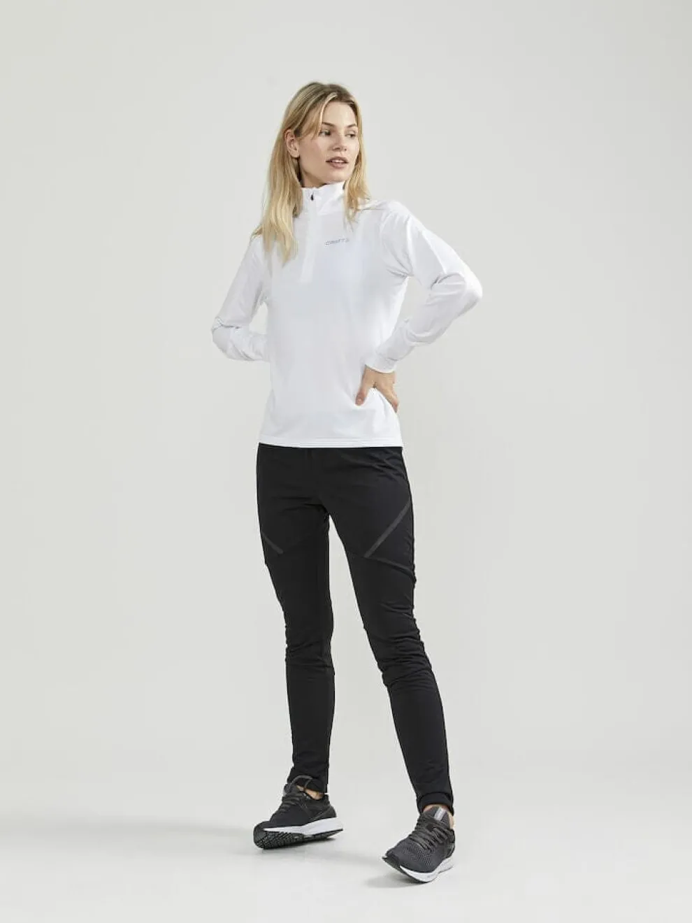 WOMEN'S CORE GAIN MIDLAYER - WHITE