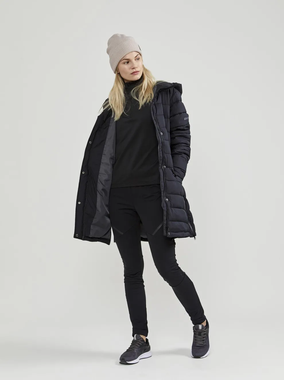 WOMEN'S CORE GAIN MIDLAYER - Black