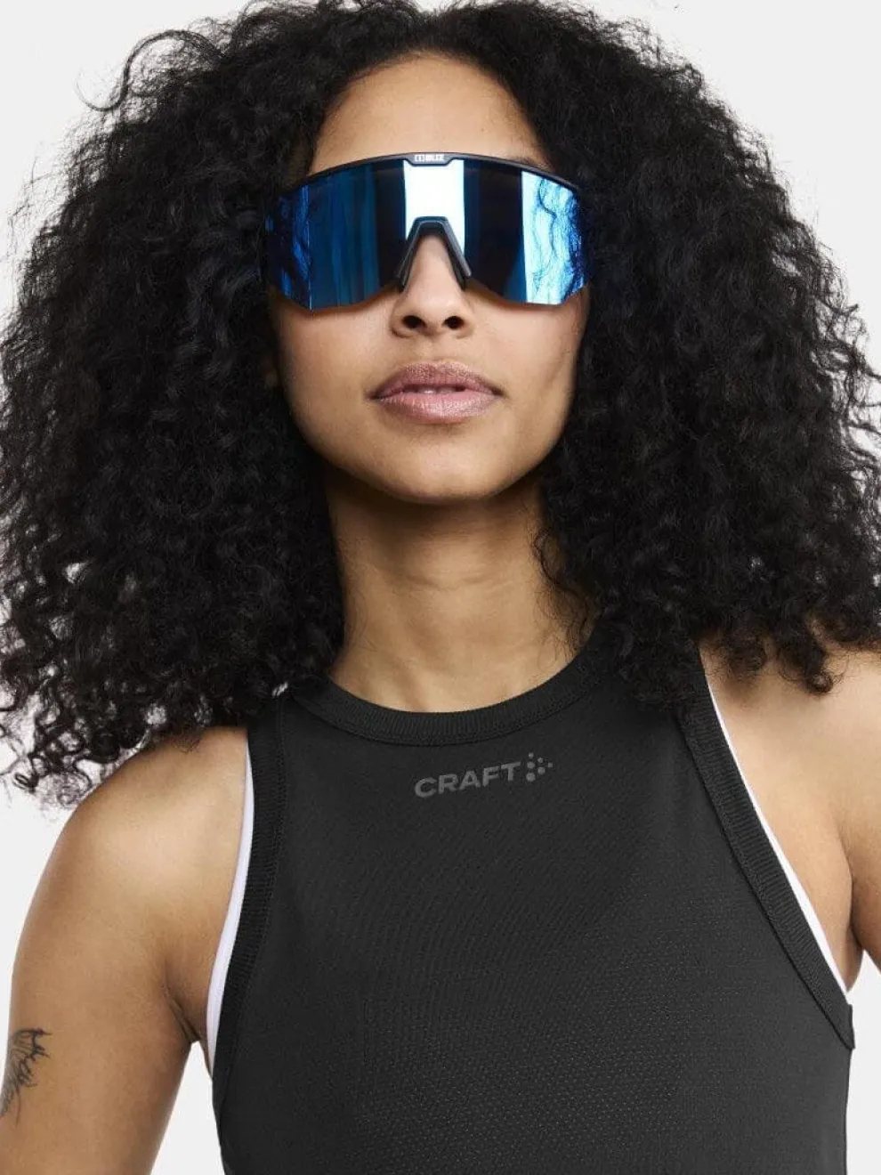 WOMEN'S CORE TONE MESH TRAINING SINGLET - Black