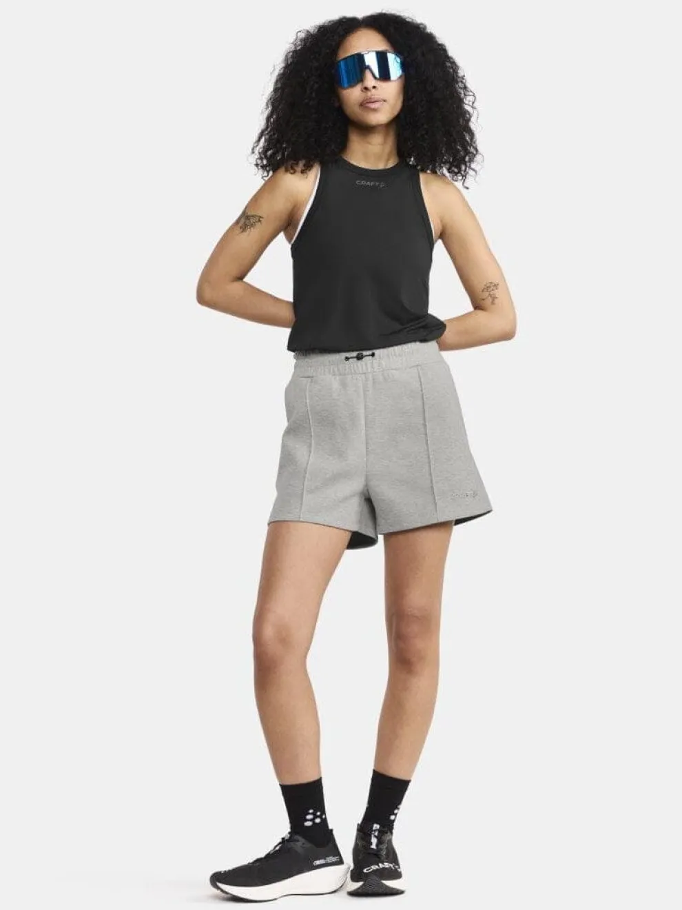 WOMEN'S CORE TONE MESH TRAINING SINGLET - Black