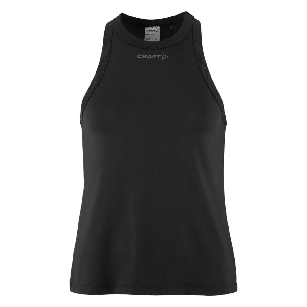 WOMEN'S CORE TONE MESH TRAINING SINGLET - Black