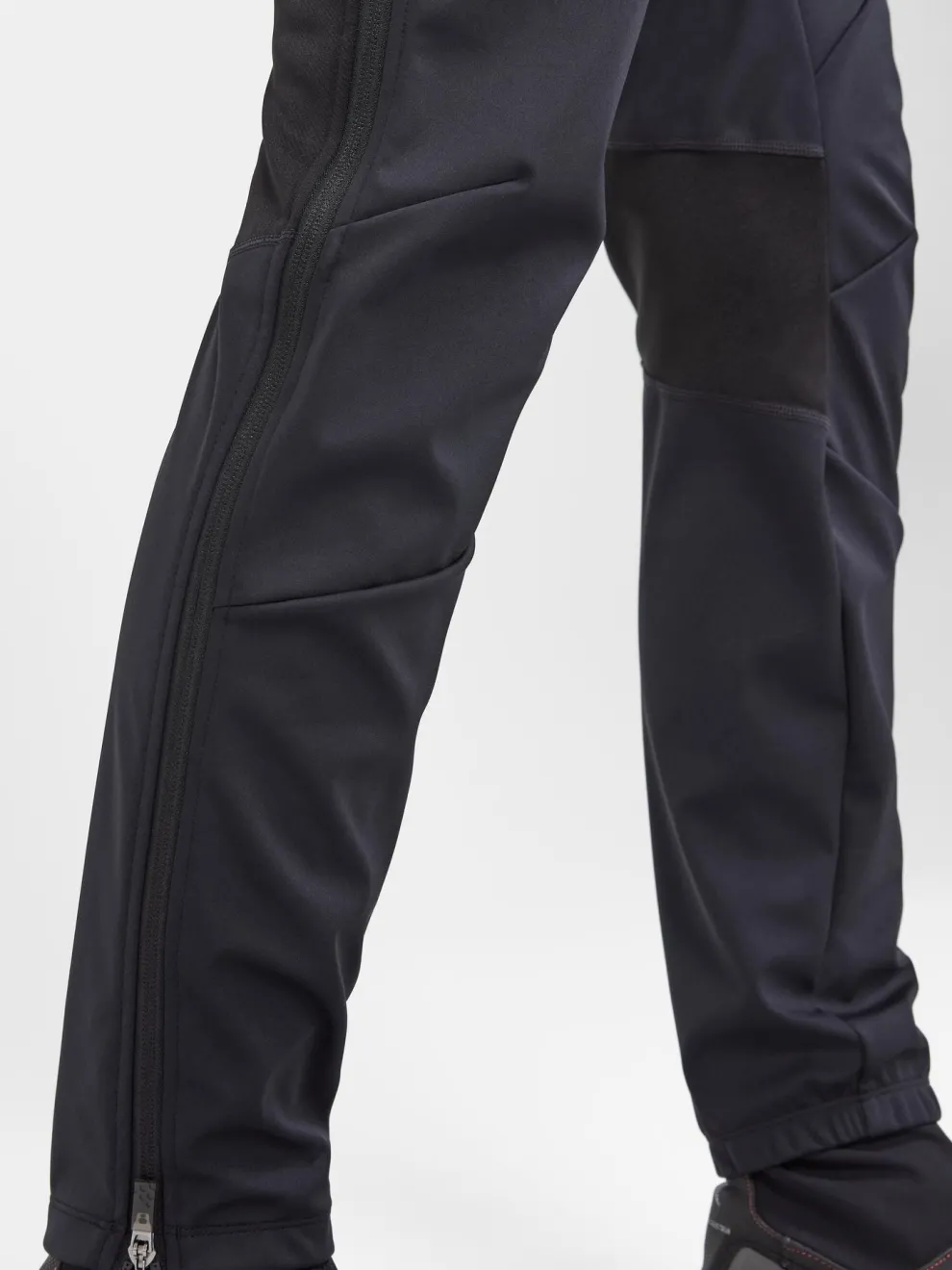 WOMENS CORE XC SKI TRAINING FZ PANTS - Black