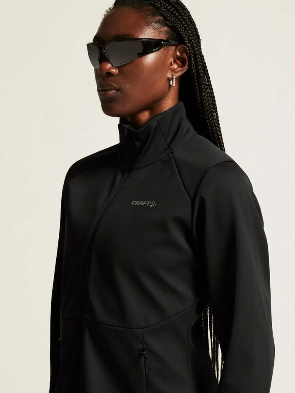 WOMENS CORE XC SKI TRAINING JACKET - Black