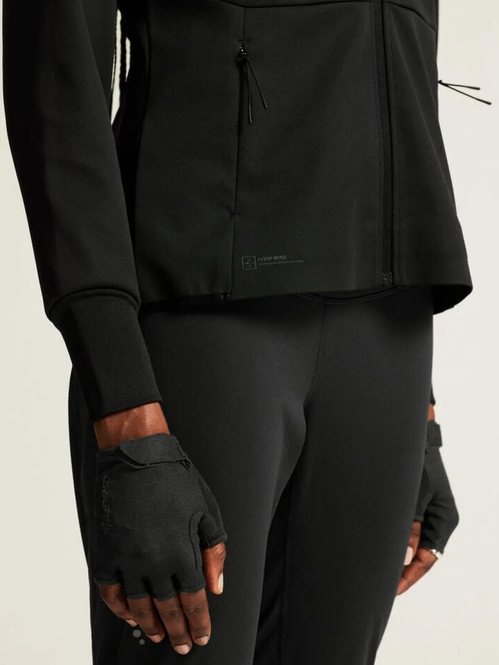 WOMENS CORE XC SKI TRAINING JACKET - Black