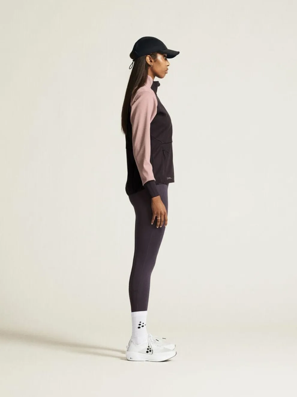 WOMENS CORE XC SKI TRAINING JACKET - DK PLUM/CHARM