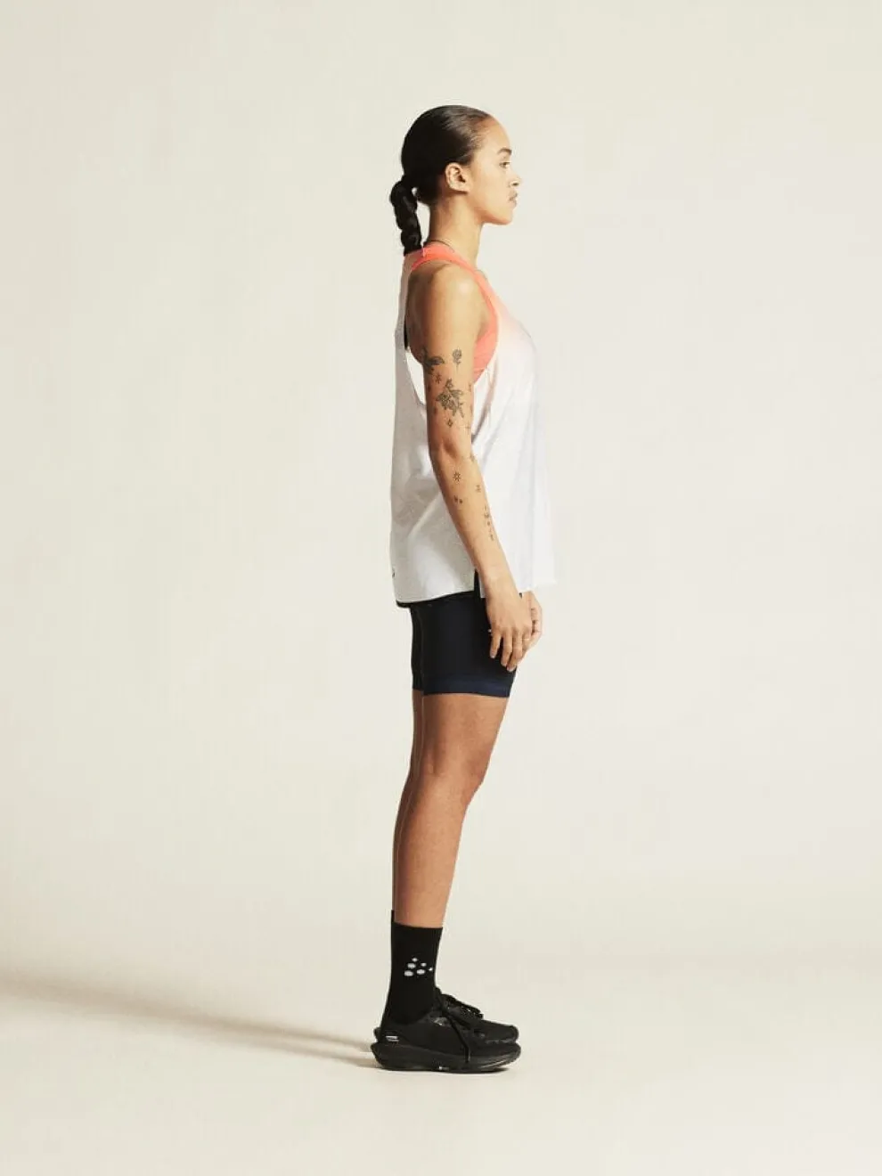 Women's Race Day Singlet - WHITE/MULTI