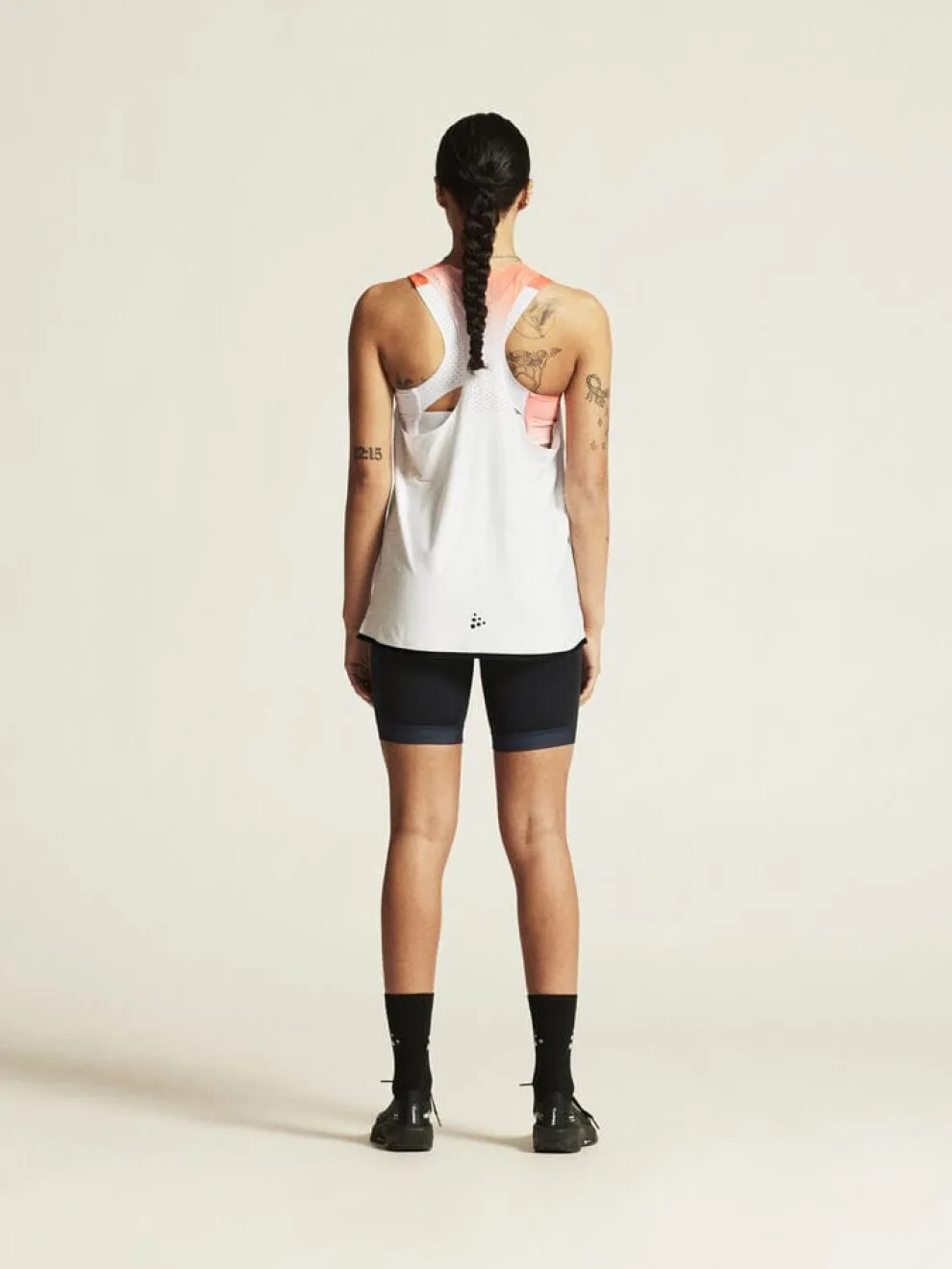 Women's Race Day Singlet - WHITE/MULTI