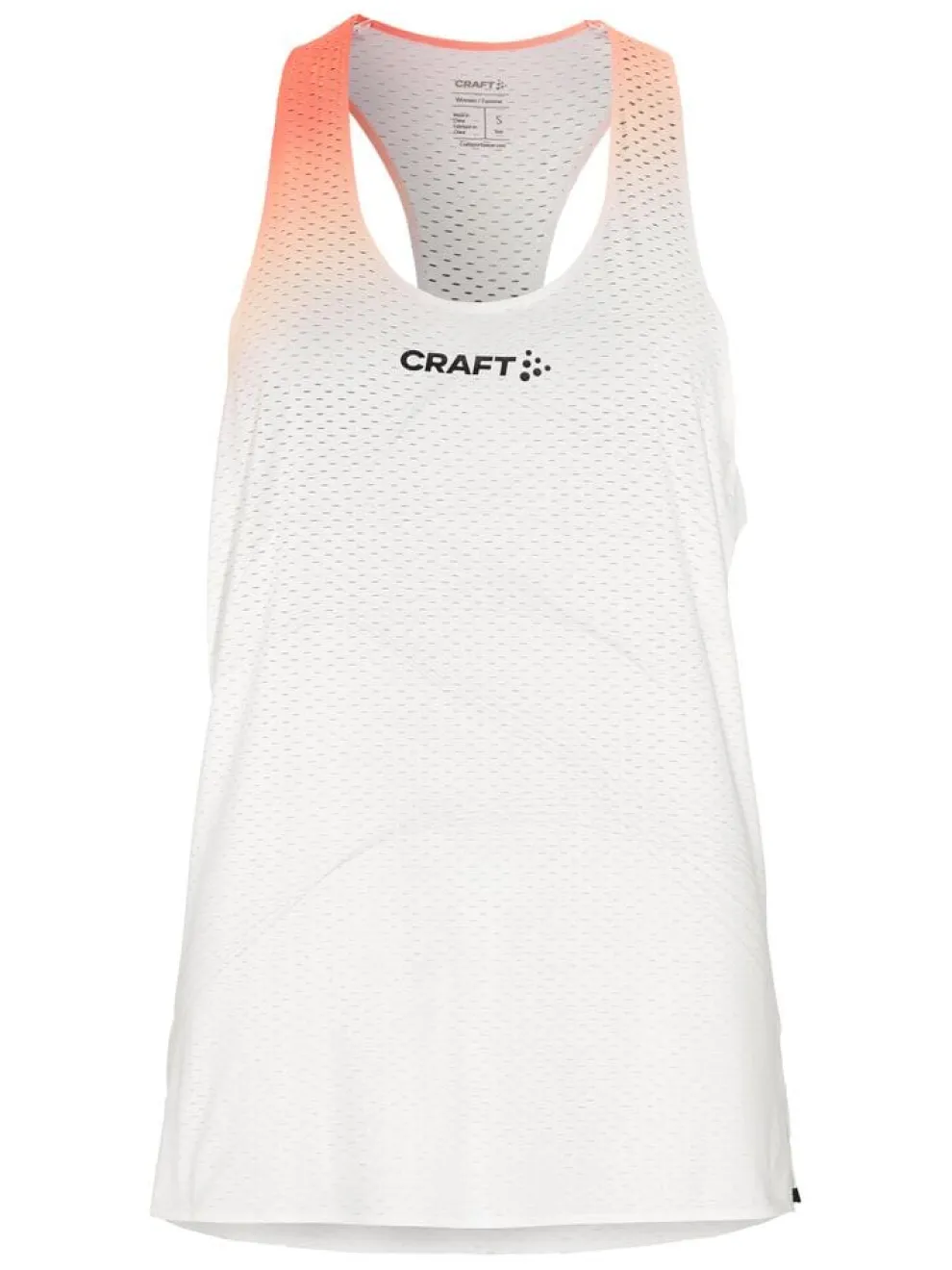 Women's Race Day Singlet - WHITE/MULTI